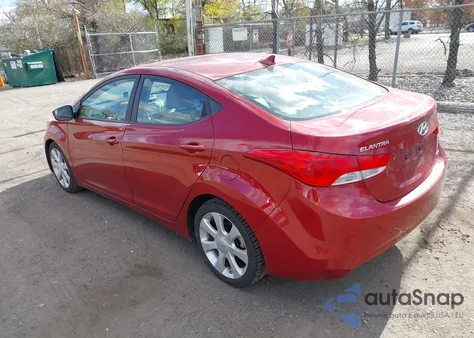 2011 Hyundai Elantra Limited (Ulsan Plant) z USA, uszkodzony, nr VIN KMHDH4AEXBU159448